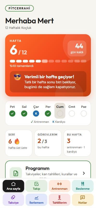 Uygulamanın ana sayfası